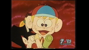 FOTO ARCHIVIO TELENORBA 50-93 CARTONI ANIMATI CARLETTO